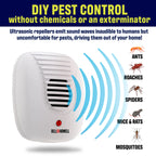 Bell+Howell Ultrasonic Pest Repeller Plug in Device Assorted 8 Pack, Effectively Aids to Repel mice, Bugs, Rats, Rodents, Mosquitos, roaches, Spiders and Ants Chemical, Odor and Sound Free