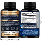 Magnesium Glycinate w/Glycine & Taurine - Magnesium for Sleep - 120 Caps | Sleep & Relaxation Complex - Extra Strength Magnesium Supplement 1500 mg for Women & Men - Chelated & High Absorption - Vegan