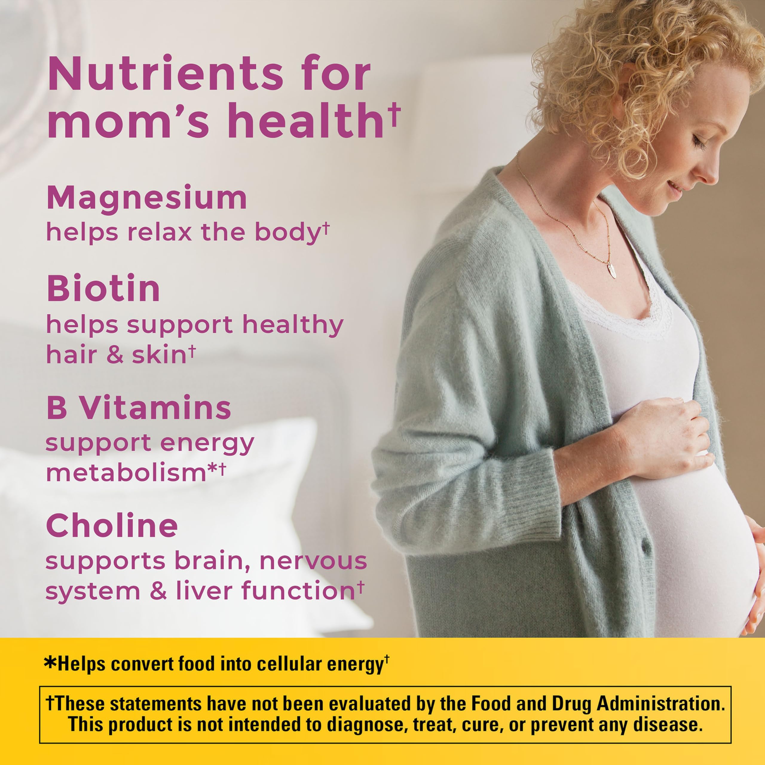 Nature Made Prenatal Gummies with DHA and Folic Acid, 60 Gummies | Prenatal Vitamins for Women for Daily Nutritional Support, With Folic Acid and 15 Other Nutrients, Gluten Free, 30 Day Supply