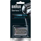 Braun Series 7 70S Electric Shaver Head Replacement Cassette – Silver | Foil and cutter set, fits select electric models, designed for a closer shave