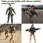 Buy now Mr.River US Army Men and SWAT Team Toy Soldiers Action Figures with Military Weapons Accessories for Kids Boys Girls,12Pcs at indiglob india