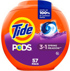 Buy now Tide PODS Laundry Detergent Soap PODS, High Efficiency (HE), Spring Meadow Scent, 96 Count at indiglob india