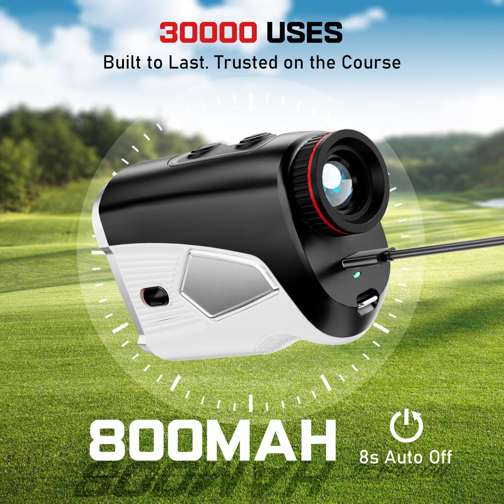 Golf Rangefinder with Slope On/Off 1500 Yards 7X Magnification Golf Gifts