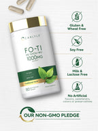 Carlyle Fo-Ti Supplement | 180 Capsules | He-Shou-Wu Root Extract