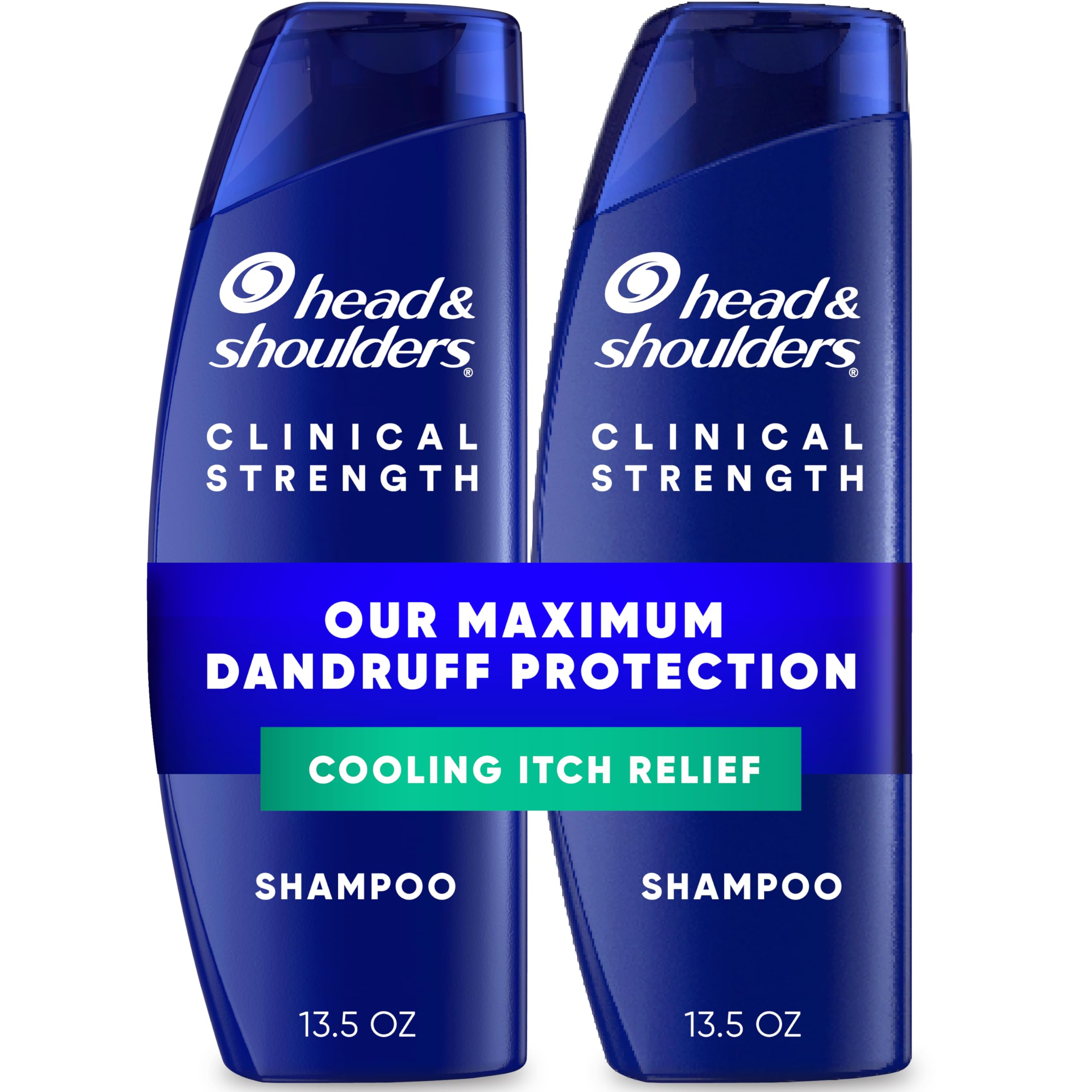 Head & Shoulders Clinical Strength Advanced Oil Control Anti-Dandruff Shampoo Twin Pack, 1% Selenium Sulfide, 13.5 fl oz Each