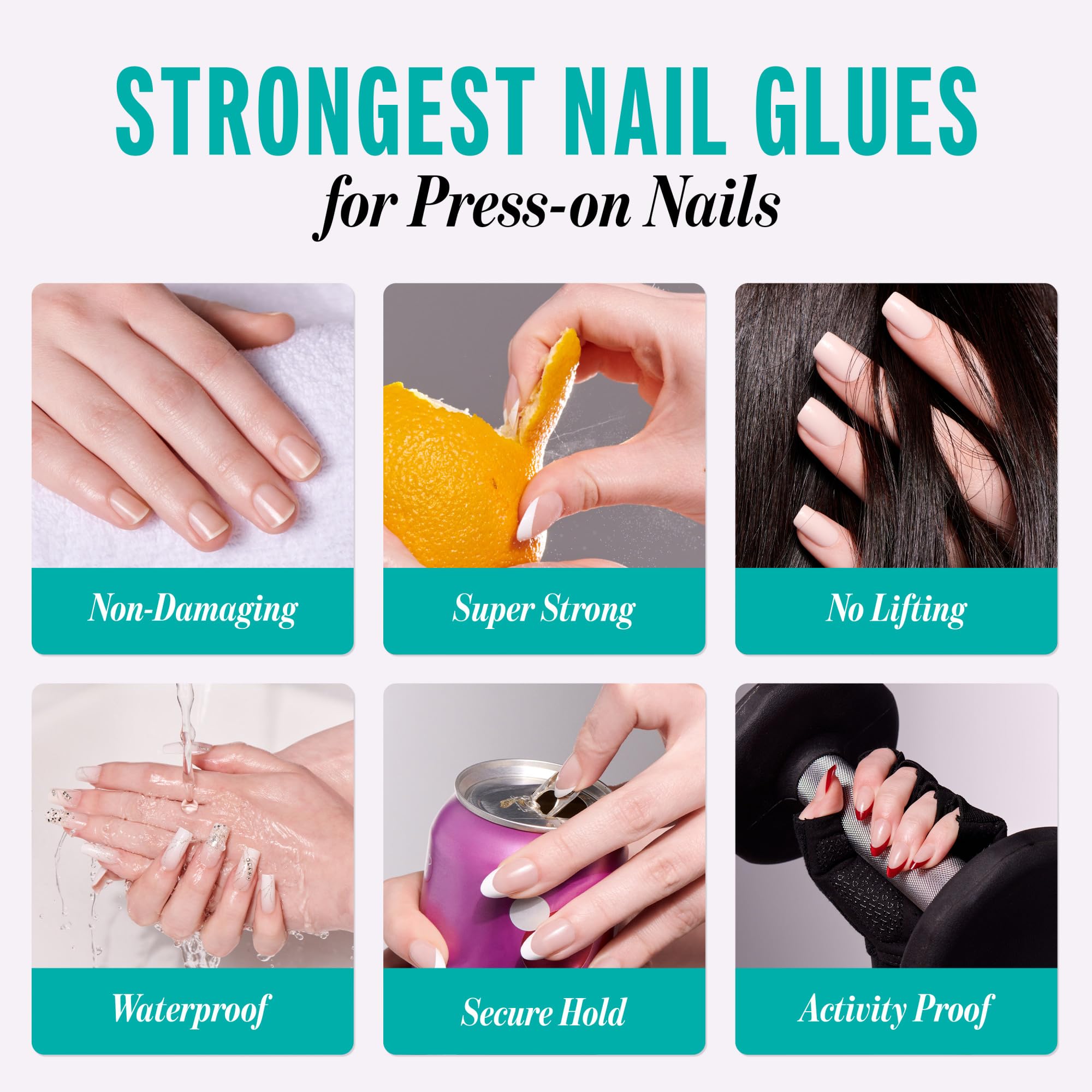 Kiss PowerFlex Maximum Speed Nail Glue - Fast Drying Adhesive for Glue-On Nails & Repairs with Nozzle Tip Applicator, Ideal for Tips & Wraps, Net Wt. 0.10 oz (3g)