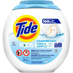 Buy now Tide PODS Free & Gentle Laundry Detergent Soap Pacs, 81 Count, Tide PODS Laundry Detergent at indiglob india