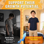 Height Growth Gummies (90 Count), Calcium 300mg, Magnesium Glycinate 50mg, Zinc, Ashwagandha, Vitamin D3 K2, Height Support Multivitamin, Bone Strength and Growth Supplement for Teens, Adults