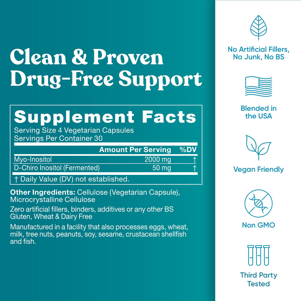 Regulate Cycle Support, Myo-Inositol & D-Chiro 40:1, 120 Capsules