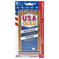 Write Dudes USA Gold Premium Cedar No. 2 Pre-Sharpened Pencils 12-Count (DDR56)