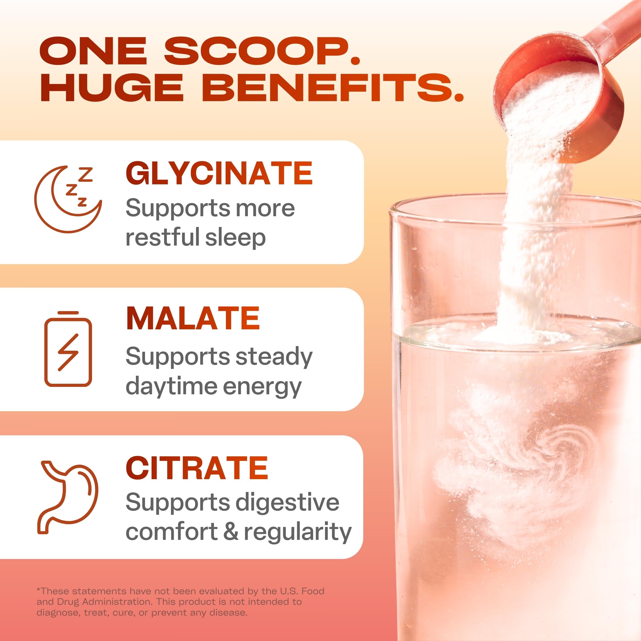 GOBIOTIX Magnesium Glycinate Powder – 6-Form Magnesium Complex: Malate, Citrate & More – Sleep, Stress & Calm Support for Women & Men – High Absorption, Sugar Free – 420mg, 60 Servings (Peach Tea)