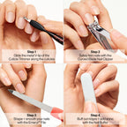 Buy now Revlon Manicure Essentials Kit with Travel Case, Nail Care Set with Dual Ended Cuticle Trimmer, Curved Blade Clippers, Compact Emeryl File & Buffer (Pack of 1) at indiglob india