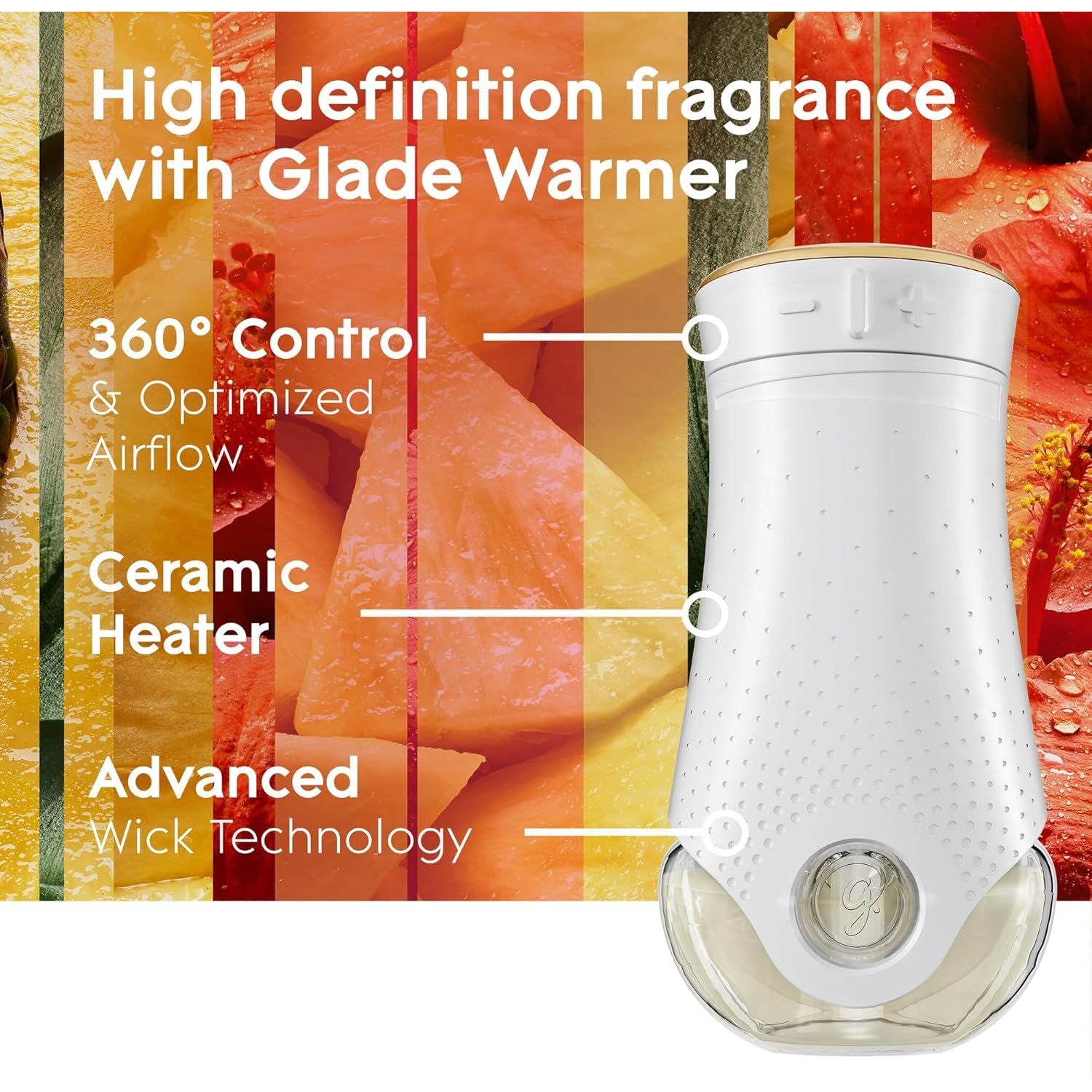 Buy now Glade PlugIns Refills Air Freshener Starter Kit, Hawaiian Breeze, Scented and Essential Oils for Home and Bathroom, 0.67 Fl Oz, 1 Warmer + 1 Refill at indiglob india