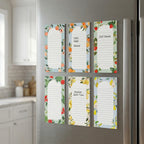 ZICOTO Beautiful Magnetic Notepads for Fridge - Set Of 6 To Do List Pads
