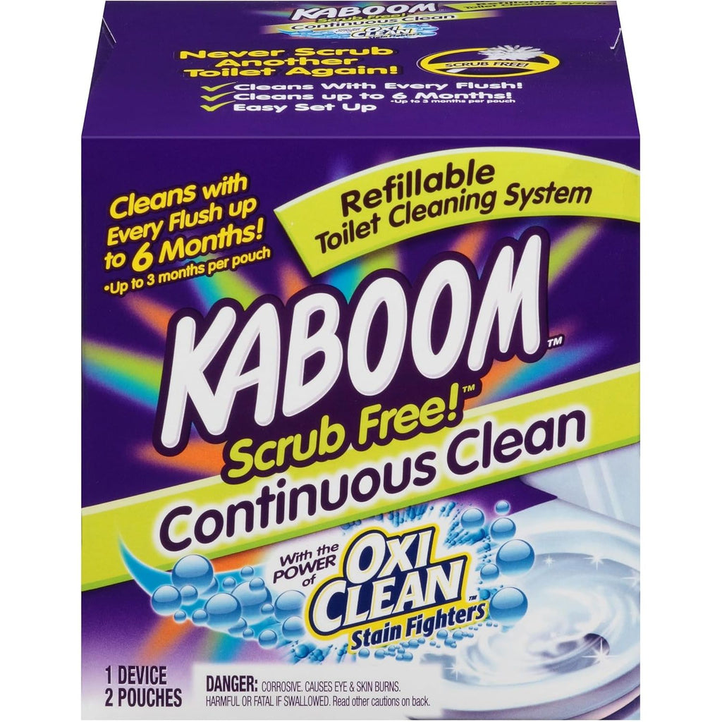 Buy now Kaboom Scrub Free! Toilet Bowl Cleaner System with 2 Refills Continuous Clean System at indiglob india