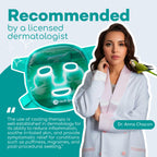 Medi Grade Face Ice Pack and Cooling Eye Mask Set, ChillGel Gel Mask Duo | Ice face mask and gel eye mask soothe puffy eyes, dark circles and migraines, cooling self care with storage bag
