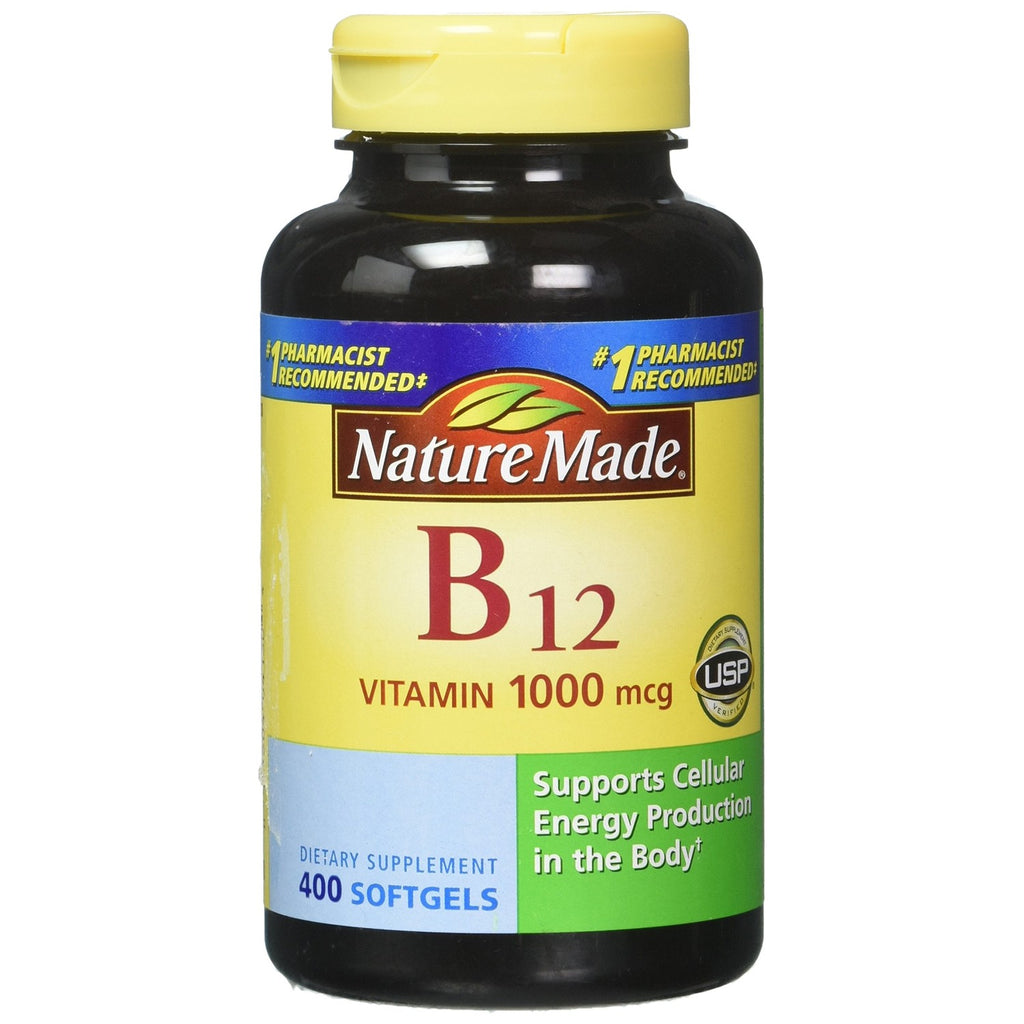 Nature Made Vitamin B12 1000 mcg, Energy Metabolism Support, 150 Softgels | B12 Vitamins 1000 mcg, Energy Metabolism Support Supplement for Women and Men, Gluten Free, 150 Day Supply