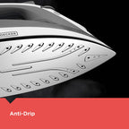 Buy now BLACK+DECKER Light ‘N Easy Compact Steam Iron, IR1020S, Stainless Steel Soleplate, Spray Mist, Anti-Drip, Auto Shutoff at indiglob india