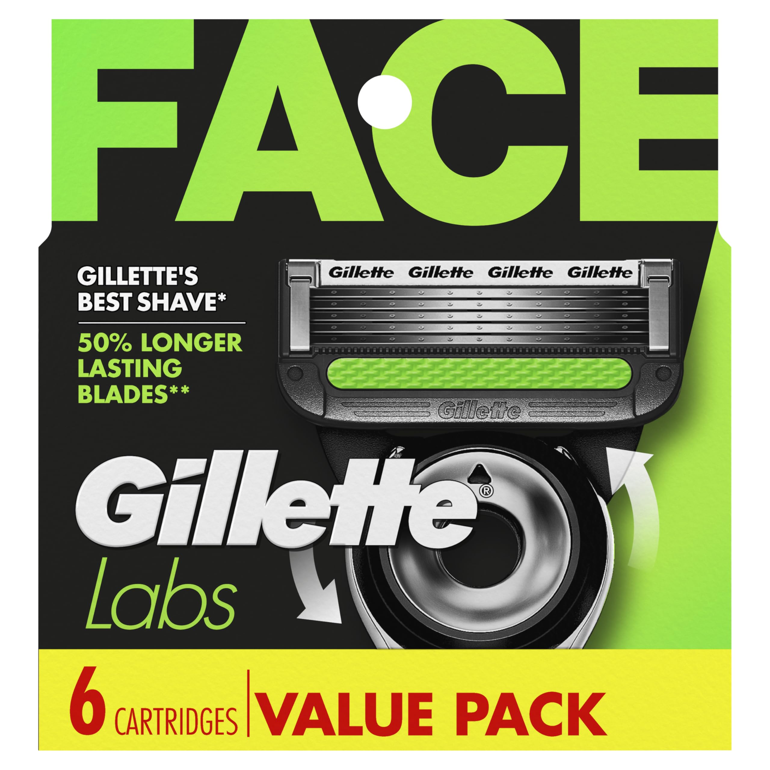 Gillette Labs Shaving Razor Blade Refills for Men, 12 Count