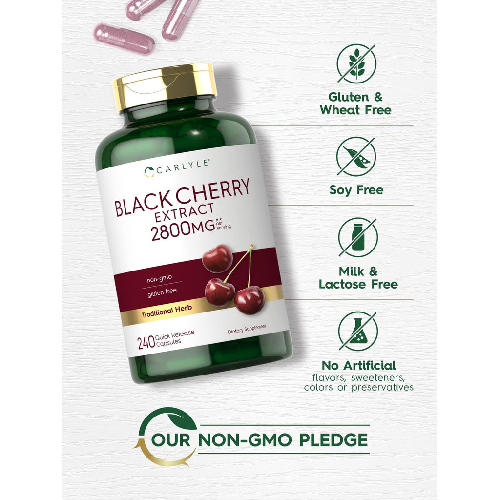 Carlyle Black Cherry Extract Concentrate | 240 Capsules