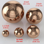 Buy now Pure Copper Ball, Bring Integrity and Clear Thinking with Natural Energy Meditation Dia Orb Sphare, Get Mental Agility Grounding Movement Therapy with Copper Orb - 2 pcs & 2 inches at indiglob india