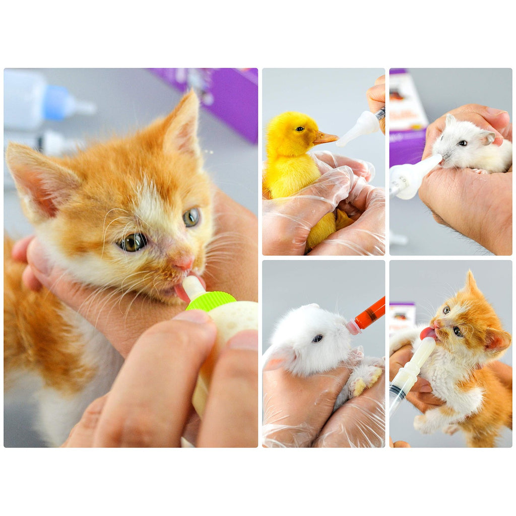 Puppy Kitten Bottle for Nursing, Newborn Baby Dog Cat Rabbit Feeding Feeder