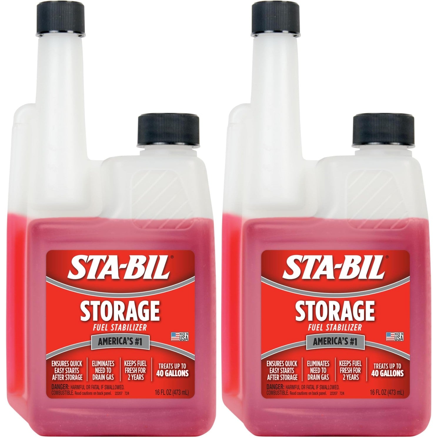 Buy now STA-BIL Storage Fuel Stabilizer | Keeps Fuel Fresh for 24 Months, Prevents Corrosion, Gasoline Treatment Additive that Protects System, Gas Stabilizer for Storage, 4 oz. 16 Fl. oz. (Pack of 2) Single at indiglob india