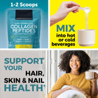 Viva Naturals Collagen Peptides Powder - Grass-Fed Hydrolyzed Bovine, Type I & III - 19 g Protein, Unflavored, Easy Dissolving - Joint, Skin, Hair & Nail Support - Paleo, Keto, Non-GMO - 1lb