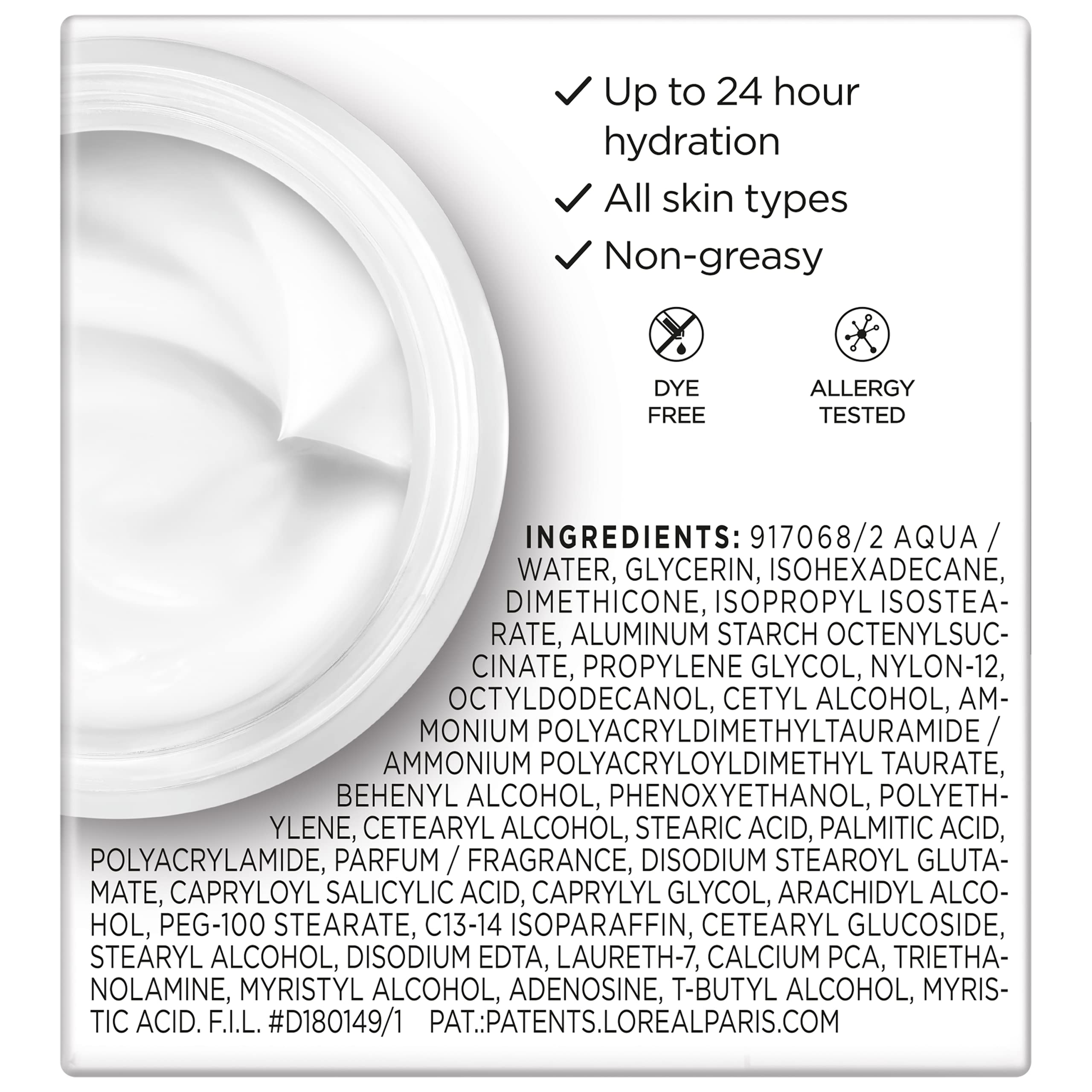 L'Oreal Paris Wrinkle Expert 55+ Anti-Aging Face Moisturizer with Calcium, Non-Greasy, Suitable for Sensitive Skin 1.7 fl. oz