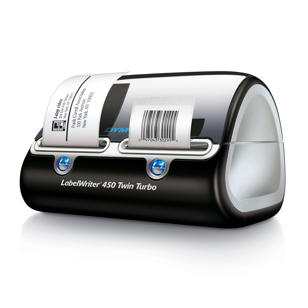 DYMO Label Printer, Label Writer 450 Twin Turbo, Direct Thermal Printer - Fast Printing, Home & Office Organization, Great for Labeling, Filing, Shipping, Mailing, Barcodes, and More
