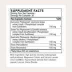 THORNE - Resveratrol Complex - Supports Healthy Aging* - Trans-Resveratrol Supplement with Green Tea, Quercetin & Curcumin Phytosome - Third-Party Certified - Gluten, Dairy & Soy-Free - 60 Capsules