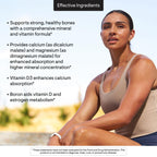 THORNE Advanced Bone Support, Calcium, Magnesium & Vitamin D3, 120 Capsules | Supports Bone Strength, Bone Density & Calcium Absorption, Active B Vitamins for Healthy Methylation*, Boron, Gluten-Free