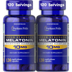 Buy now Puritan's Pride Premium Super Strength Melatonin 10mg Sleep Aid, Dietary Supplement for Sound, Restful, & Longer Sleep Support, 4 Month Supply, 120 Rapid Release Capsules, 2 Pack (Packaging May Vary) at indiglob india