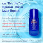 Tend Skin Refillable Roll-On Solution For Razor Bumps & Ingrown Hair 2.5 Oz | Solution for Unsightly Razor Burns, Post Shaving and Waxing Toner, Deodorant, Made in USA