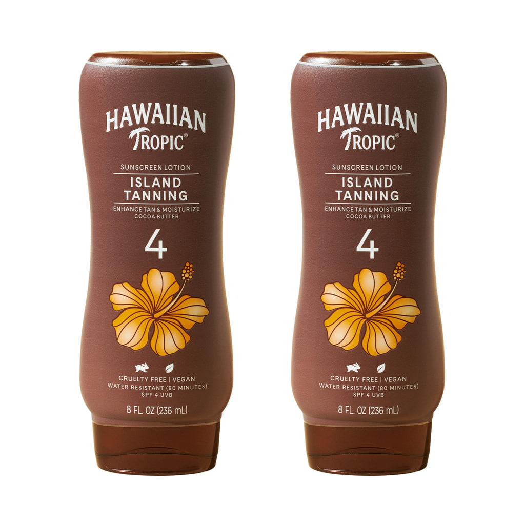 Buy now Hawaiian Tropic Island Tanning Lotion, SPF 4, Twin Pack at indiglob india