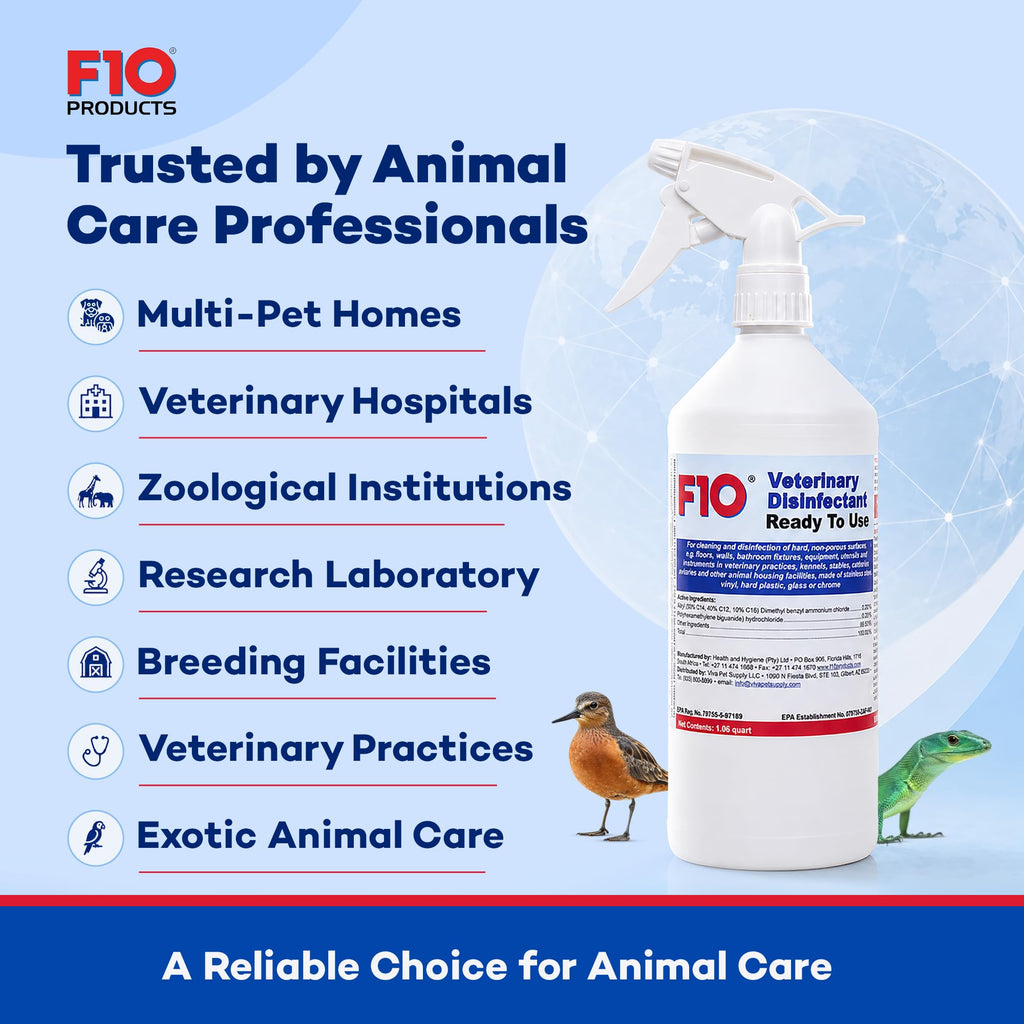F10 Ready To Use Veterinary Disinfectant Spray - 1 Liter