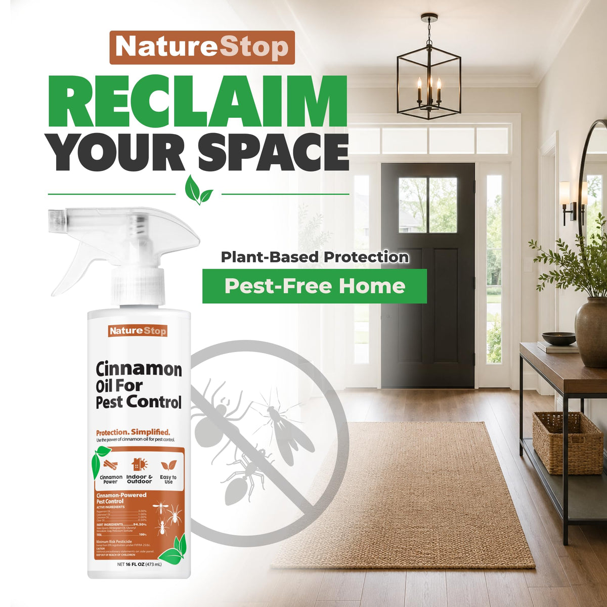 NatureStop Cinnamon Oil for Pest Control (16 oz)