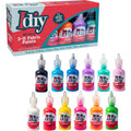 Buy now DIY Fabric Paints, Set of 12 Colors, (1oz bottles) Ultra Bright 3D Fabric Paint, Non-Toxic Water-Based and Permanent - Great Craft, Gift, Project, Summer Camp Activity - Decorate on Any Surface! Multi 12pk at indiglob india