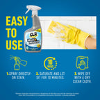 CLR Brands Mold and Mildew Stain Remover, 32 oz. Spray Bottle, Pack of 2, Multi-Surface Stain Remover, Works on Tile, Wood, Concrete, Glass, and More