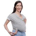 Buy now Boba Baby Wrap Carrier – Original Baby Sling Carrier for Newborns (7–35 lbs), Soft, Secure, Hands-Free & Ergonomic, Ideal for Comfortable Bonding, New Parents (Grey) at indiglob india