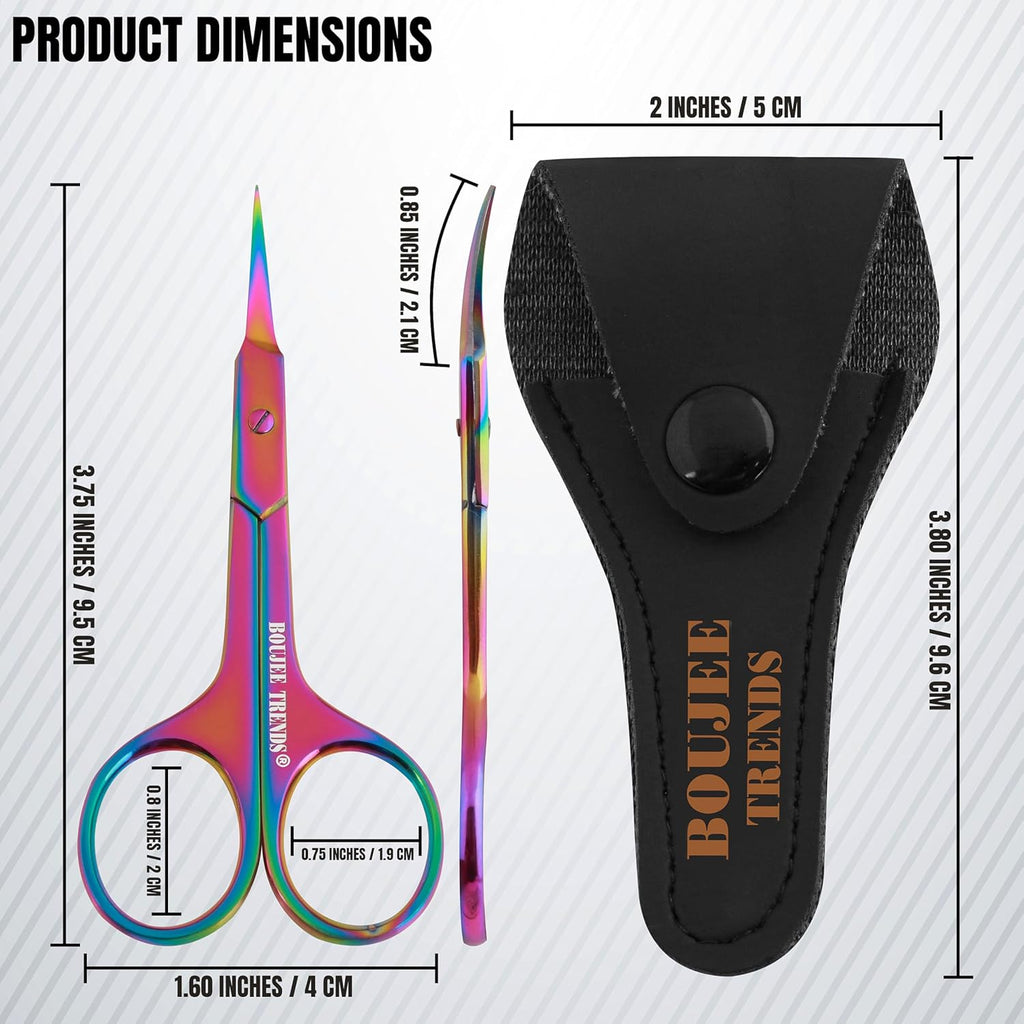 Buy now Cuticle Scissors, Eyebrow False Eyelashes Mustache Facial Nose Ear Hair Grooming Multi-Purpose Beauty Scissors, Small Manicure Pedicure Curved Extra Sharp Fine Blades Professional Shears for Men Women at indiglob india