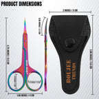 Buy now Cuticle Scissors, Eyebrow False Eyelashes Mustache Facial Nose Ear Hair Grooming Multi-Purpose Beauty Scissors, Small Manicure Pedicure Curved Extra Sharp Fine Blades Professional Shears for Men Women at indiglob india
