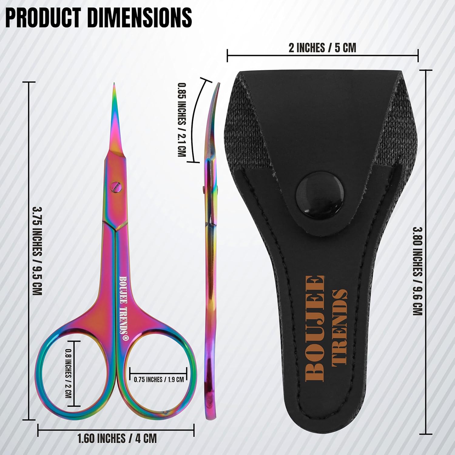 Buy now Cuticle Scissors, Eyebrow False Eyelashes Mustache Facial Nose Ear Hair Grooming Multi-Purpose Beauty Scissors, Small Manicure Pedicure Curved Extra Sharp Fine Blades Professional Shears for Men Women at indiglob india