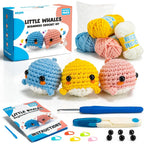 Buy now Beginner Crochet Kit, Crochet Kits for Kids and Adults, 3PCS Crochet Animal Kit for Beginners Include Videos Tutorials, Yarn, Eyes, Stuffing, Crochet Hook - Boys and Girls Birthdays Gift at indiglob india