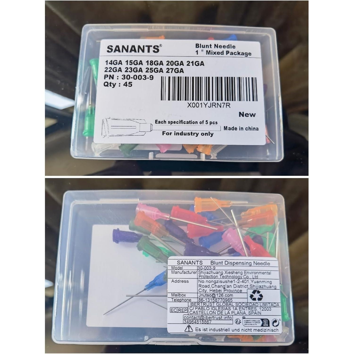 Buy now 1 inch Synthetical Blunt Tip Dispensing Needle with Luer Lock - 9 Different Sizes，45 PCS at indiglob india