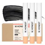 Honest Beauty 2-in-1 Extreme Length Clean Mascara, Primer, Black, .27 fl oz