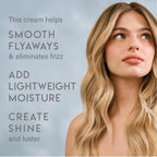 ALURAM Coconut Water Smoothing Cream, Frizz-Free Shine for All Hair Types, 6 Fl Oz