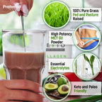 KEYTO Keto Collagen Protein with MCT Oil Powder - Chocolate | Grass Fed Pasture Raised Hydrolyzed Collagen Peptides, Keto, Paleo and Low Carb Friendly
