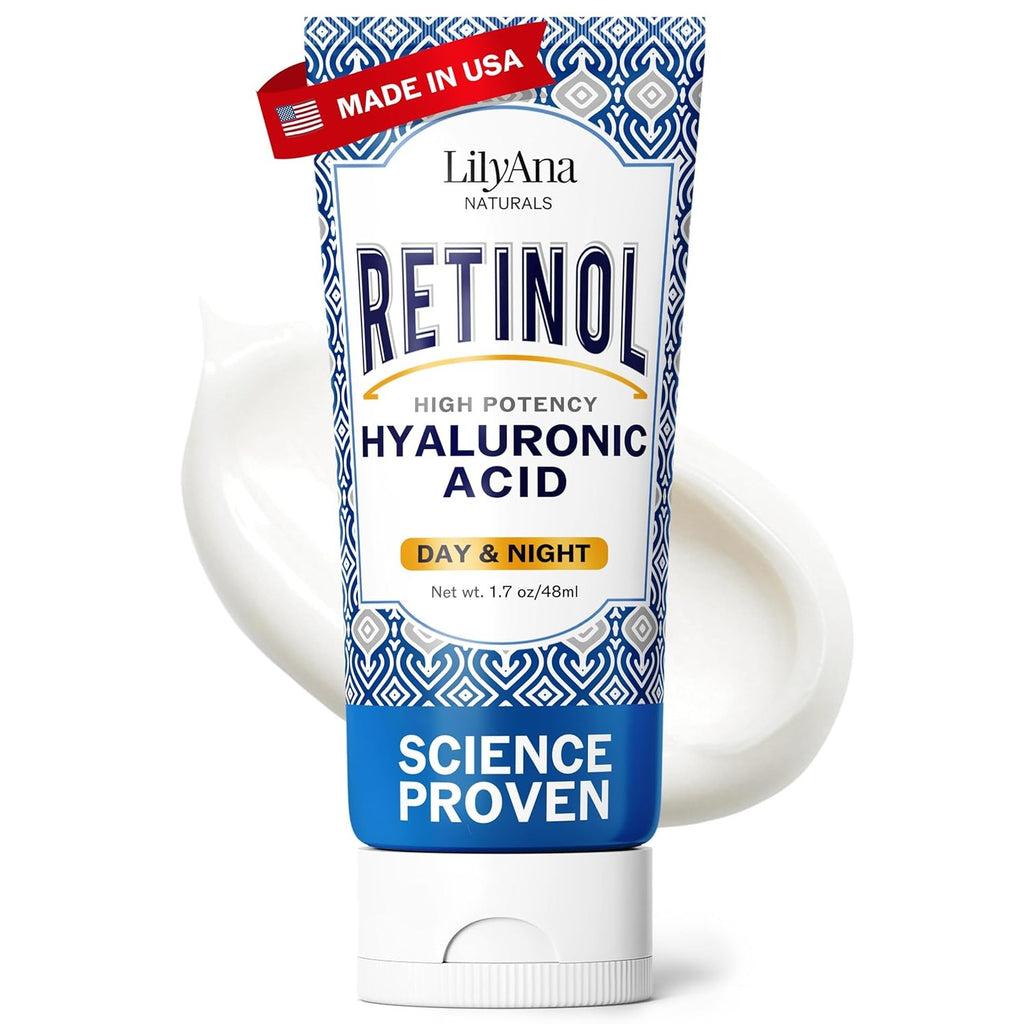 Buy now LilyAna Naturals Anti Aging Retinol Face Cream for Women – Wrinkle & Neck Cream for Firming, Retinol Moisturizer for Face with Hyaluronic Acid, Hydrating Night Cream for Fine Lines, Collagen Boost Tube 1.7 Fl Oz (Pack of 1) at indiglob india