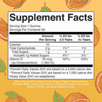 MARYRUTH'S Vitamin D3 Gummies, Adults & Kids Vitamin D, 60 Servings, Vegan | 2 Month Supply, Immune Support Supplement, 1000IU for Bone Health & Muscle Function, Vegan, Non-GMO, Gluten Free, 60 Count